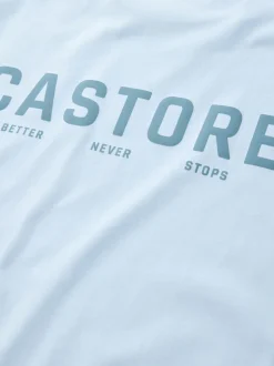 Bleu clair - T-shirt oversize en coton à manches courtes Castore