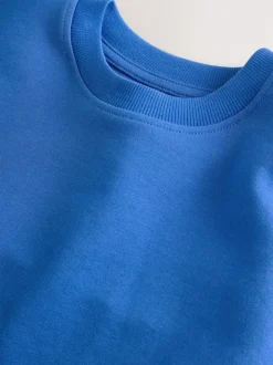 Bleu cobalt - Ensemble t-shirt et short épais décontracté (3-16ans)