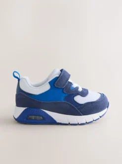 Bleu cobalt - Entraîneurs en dentelle élastique