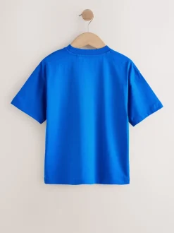 Bleu cobalt - T-shirt Manches courtes (3-16ans)