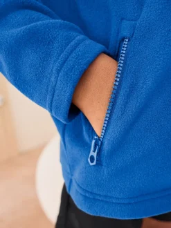 Bleu cobalt - Veste polaire zippée avec poches (3-16ans)
