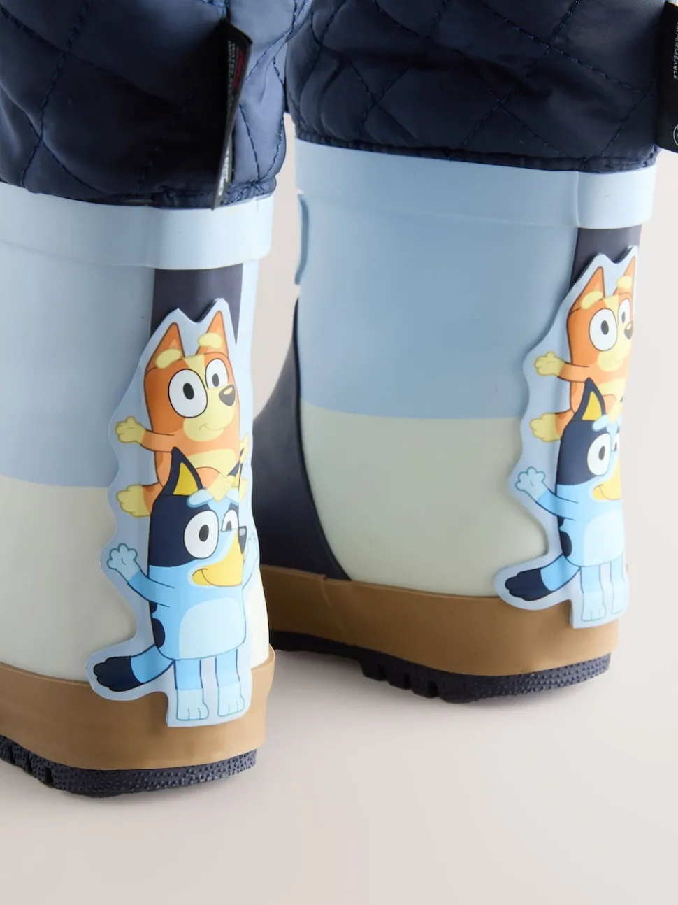 Bleu color block Bluey - Bottes en caoutchouc thermique Thinsulate™ avec extrémité doublée