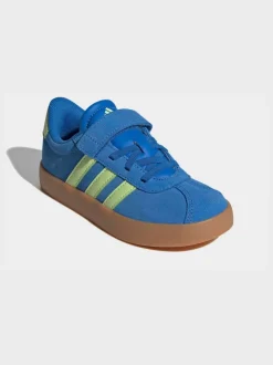 Bleu de ciel - adidas Vl Cour 3.0 Baskets enfant à crochets et boucles