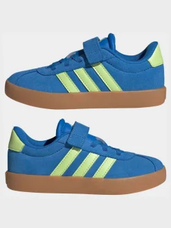 Bleu de ciel - adidas Vl Cour 3.0 Baskets enfant à crochets et boucles