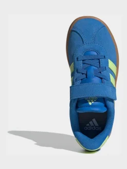 Bleu de ciel - adidas Vl Cour 3.0 Baskets enfant à crochets et boucles