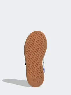 Bleu de ciel - Baskets adidas Grand Court 00s en daim à lacets élastiques pour enfant