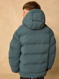 Bleu de sarcelle - Manteau rembourré doublé en micropolaire Résistant à la douche (3-17ans)