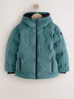 Bleu de sarcelle - Manteau rembourré doublé en micropolaire Résistant à la douche (3-17ans)