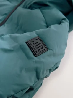 Bleu de sarcelle - Manteau rembourré doublé en micropolaire Résistant à la douche (3-17ans)