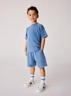 Bleu délavé - Paul Smith Junior ensemble haut et short garçon