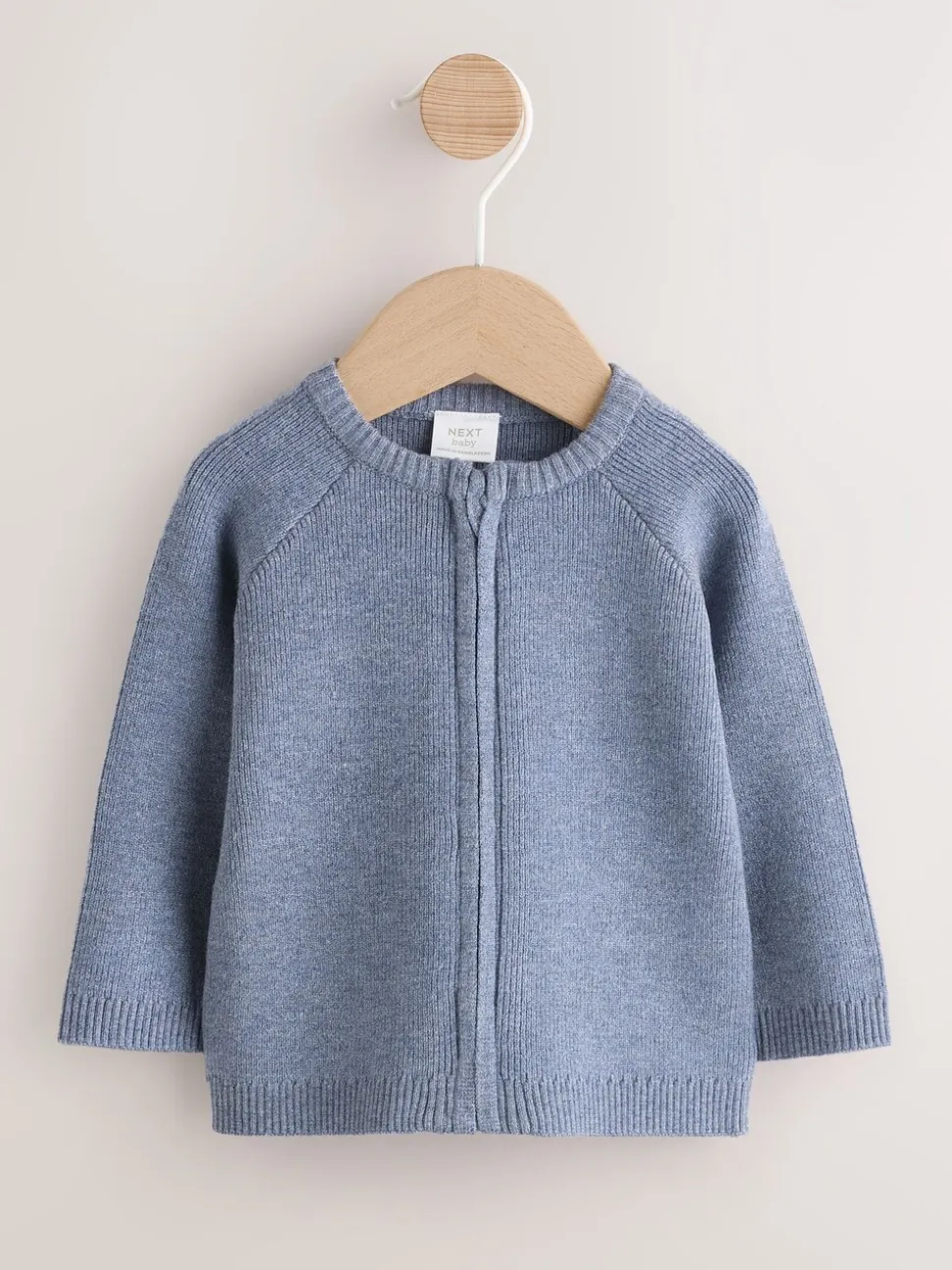 Bleu en maille - Cardigan pour bébé (0mths-2yrs)