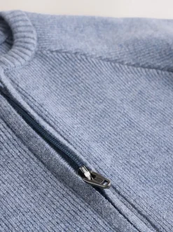 Bleu en maille - Cardigan pour bébé (0mths-2yrs)