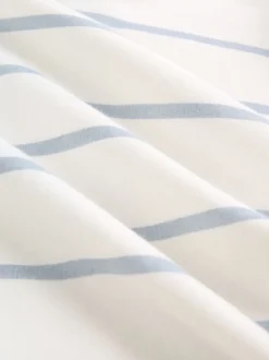 Bleu et Blanc rayées - Barboteuse en jersey pour bébé 2 Pack