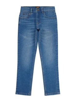 bleu foncé - Lee Garçons Luke Slim Extensible Fit jeans