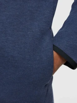 bleu foncé - Sweat à capuche zippé Nike Tech Fleece