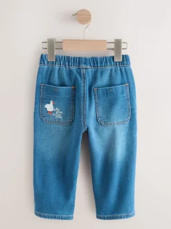 Bleu foncé Personnage Ferme - Jean ample à enfiler (3mois-7ans)