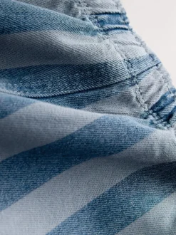 Bleu foncé rayé - Pantalon large à enfiler (3mois-7ans)