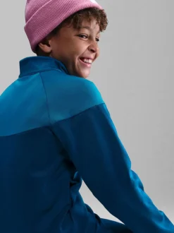 Bleu Force - Survêtement Nike Dri-Fit en poly zippé