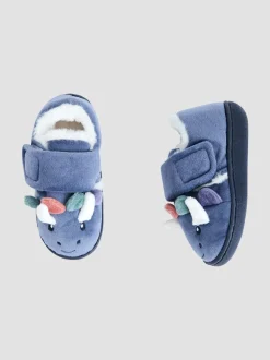 Bleu imprimé dinosaure - Chaussons JoJo Maman Bébé