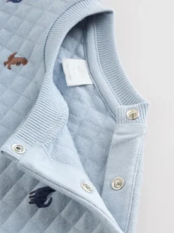 Bleu imprimé dinosaure - Ensemble sweat matelassé et survêtement Bébé (0mois à2ans)