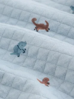 Bleu imprimé dinosaure - Ensemble sweat matelassé et survêtement Bébé (0mois à2ans)