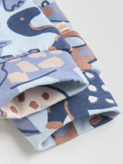 Bleu imprimé dinosaure - Hauts et Leggings 6 pièces bébé (0mois-3ans)