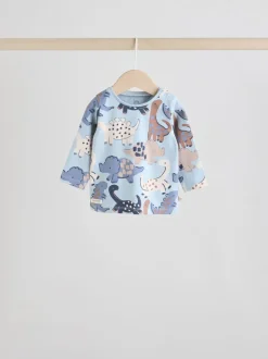 Bleu imprimé dinosaure - Hauts et Leggings 6 pièces bébé (0mois-3ans)