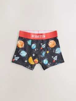 Bleu imprimé galaxie - Lot de 5 boxers Junior Personnage (1.5-16ans)