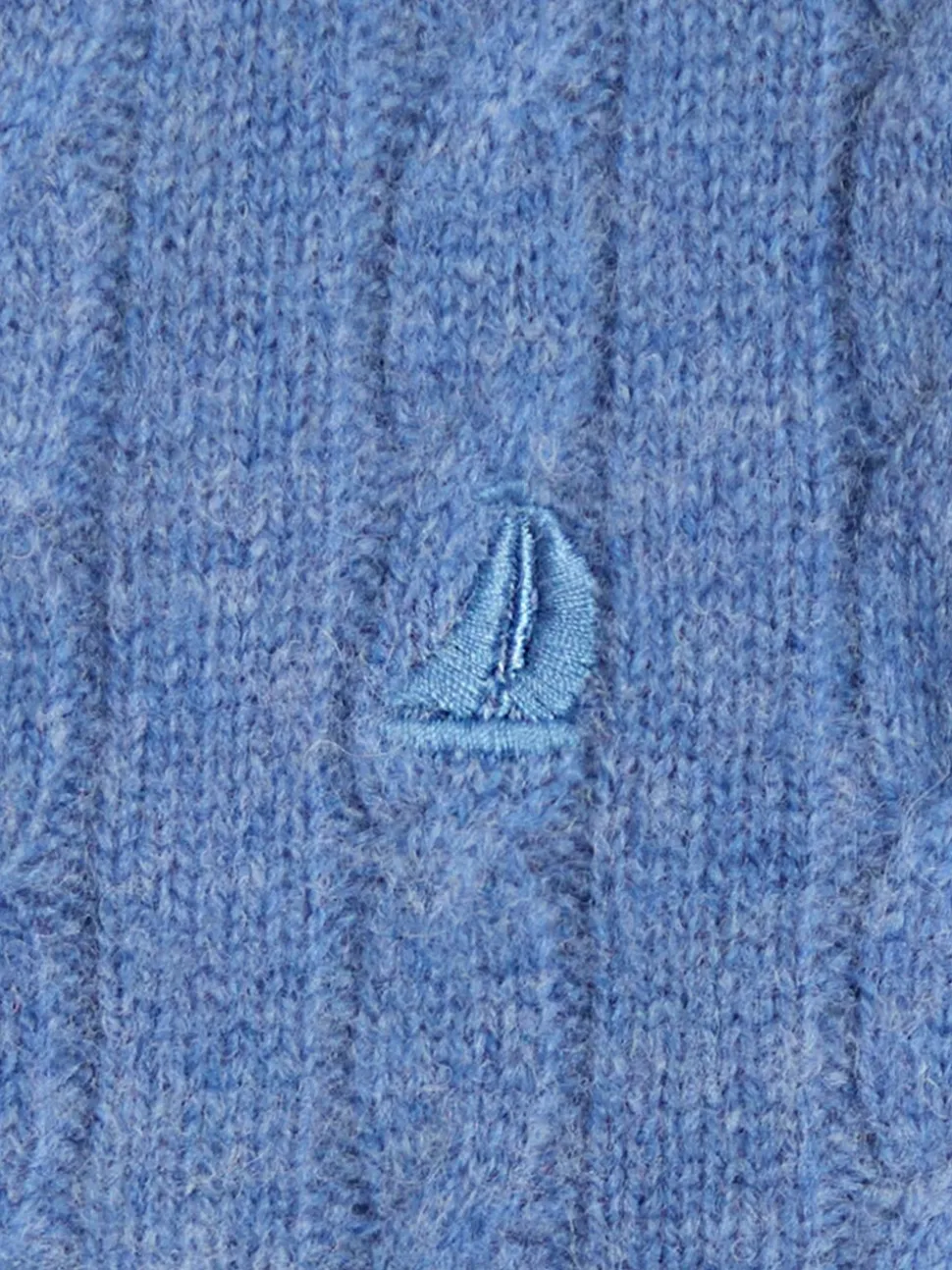 Bleu indigo - Pull JoJo Maman Bébé classique en maille torsadée