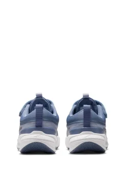 Bleu indigo et argent - Nike Junior Star Tapis de couloir 5 Trainers