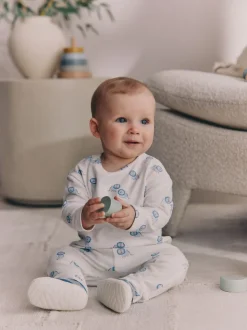 Bleu lion - Ensemble haut et legging bébé (0mois-2ans)