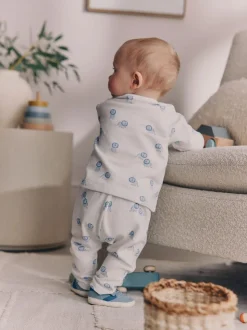 Bleu lion - Ensemble haut et legging bébé (0mois-2ans)