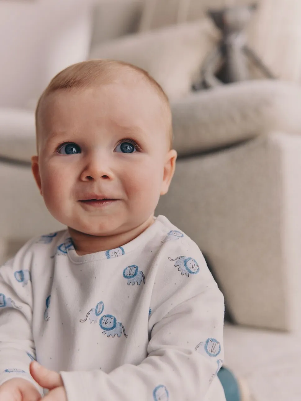 Bleu lion - Ensemble haut et legging bébé (0mois-2ans)