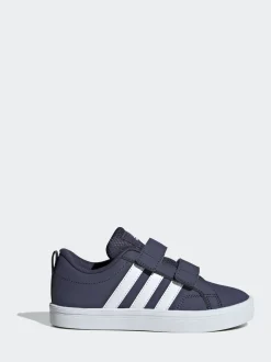 Bleu marine - adidas VS Pace 2.0 Baskets enfant à crochets et boucles