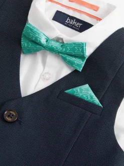 Bleu marine - Baker by Ted Baker Ensemble chemise, gilet et short