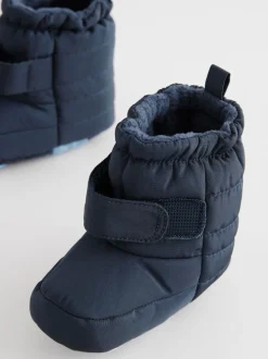 Bleu marine - Bottes de neige à fermeture par contact bébé (0-2mois)
