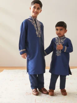 Bleu marine - Eid Kurta (3mths-16yrs)
