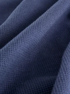 Bleu marine - Ensemble t-shirt et short texturé Manchester Courts (3-16ans)