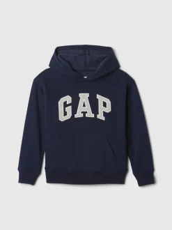 Bleu marine - Gap Vintage Logo Sweat-shirt à capuche (4-13yrs)