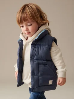 Bleu marine - Gilet matelassé (3mths-10yrs)