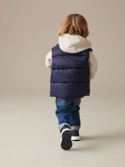 Bleu marine - Gilet matelassé (3mths-10yrs)