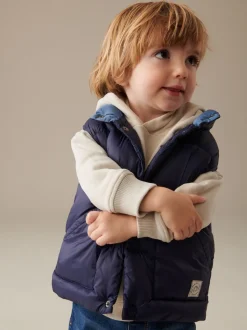 Bleu marine - Gilet matelassé (3mths-10yrs)
