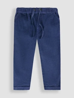 Bleu marine - Jojo Maman Bébé Pantalon Pull-On en Cordon Chunky