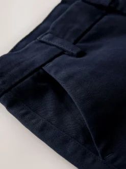 Bleu marine - Pantalon chino extensible (3-17ans)