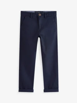 Bleu marine - Pantalon chino extensible (3-17ans)