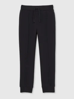 Bleu marine - Pantalon de jogging Reiss Premier Premium Interlock à cordon