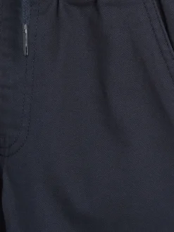 Bleu marine - Pantalon Pull-On à Taille Côtelée (3-16ans)