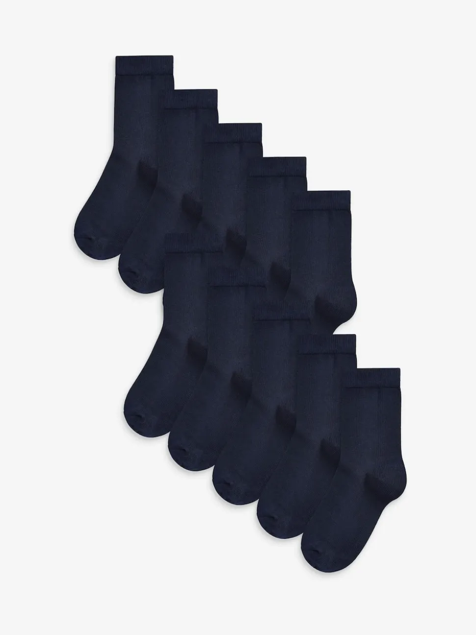 Bleu marine - 10{Paquet de chaussettes en coton riche