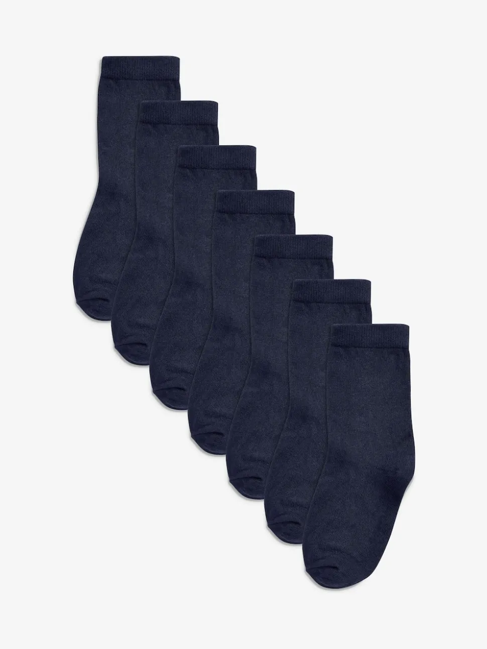 Bleu marine - 7{Paquet de chaussettes en coton riche