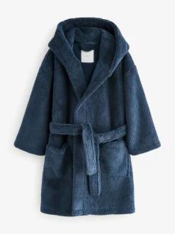 Bleu marine - Peignoirs en laine polaire (1.5-16ans)